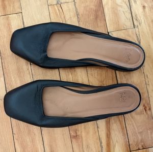 LOQ leather mule slide